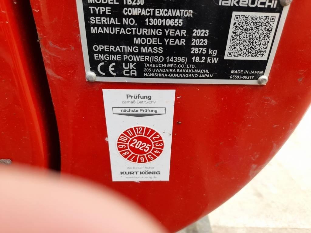 Takeuchi TB 230 Minikaivukoneet < 7t
