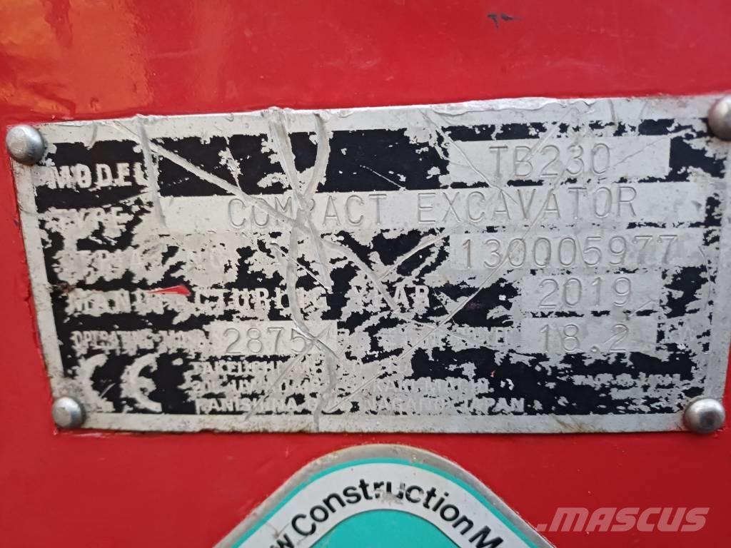 Takeuchi TB 230 Minikaivukoneet < 7t