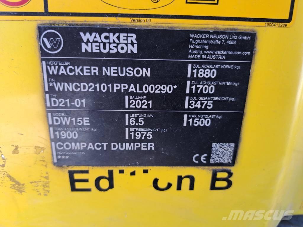 Wacker Neuson DW15e Minidumpperit