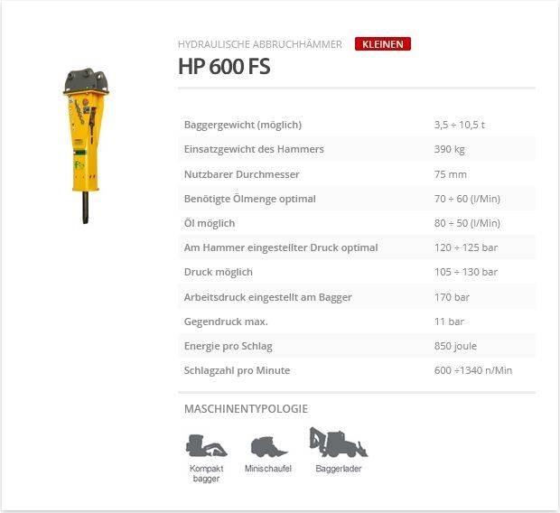Indeco HP 600 FS Iskuvasarat
