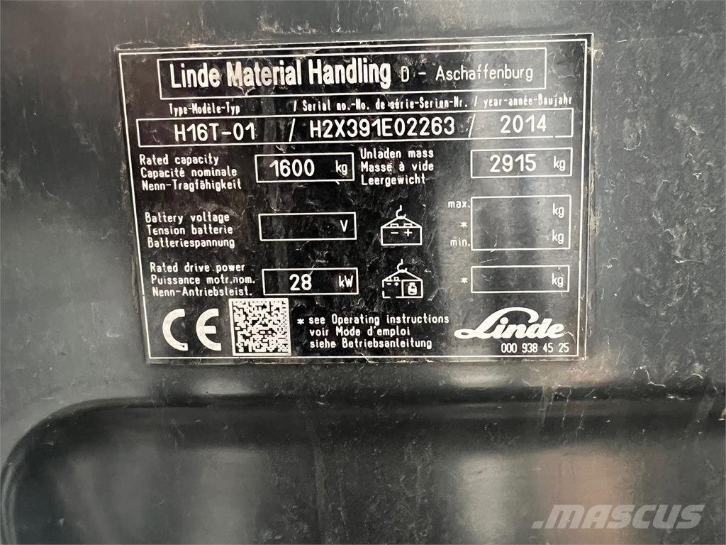 Linde H16T Nestekaasutrukit