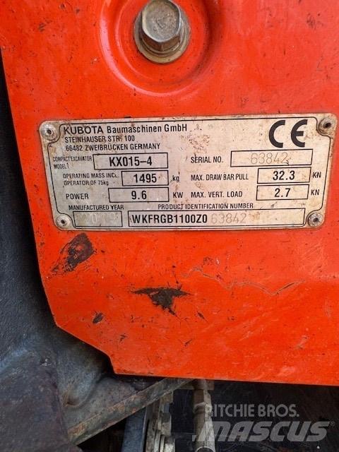 Kubota KX 015-4 Minikaivukoneet < 7t
