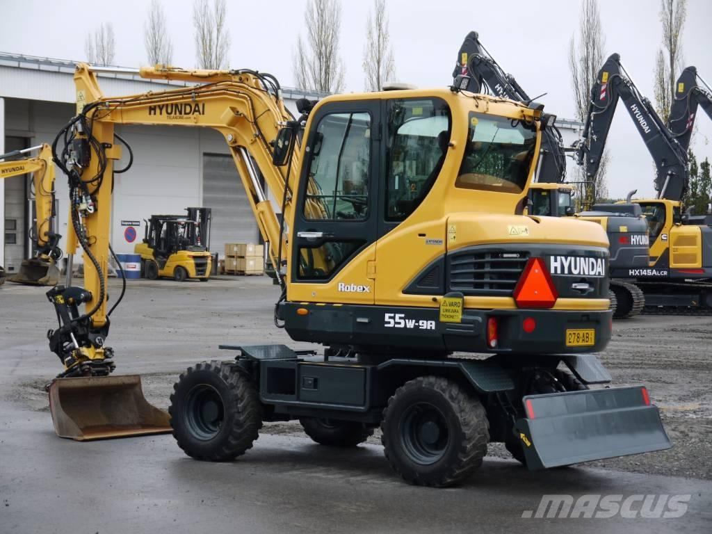 Hyundai R 55W-9A Pyöräkaivukoneet