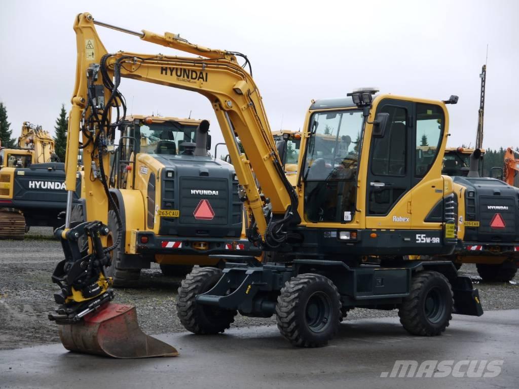 Hyundai R 55W-9A Pyöräkaivukoneet