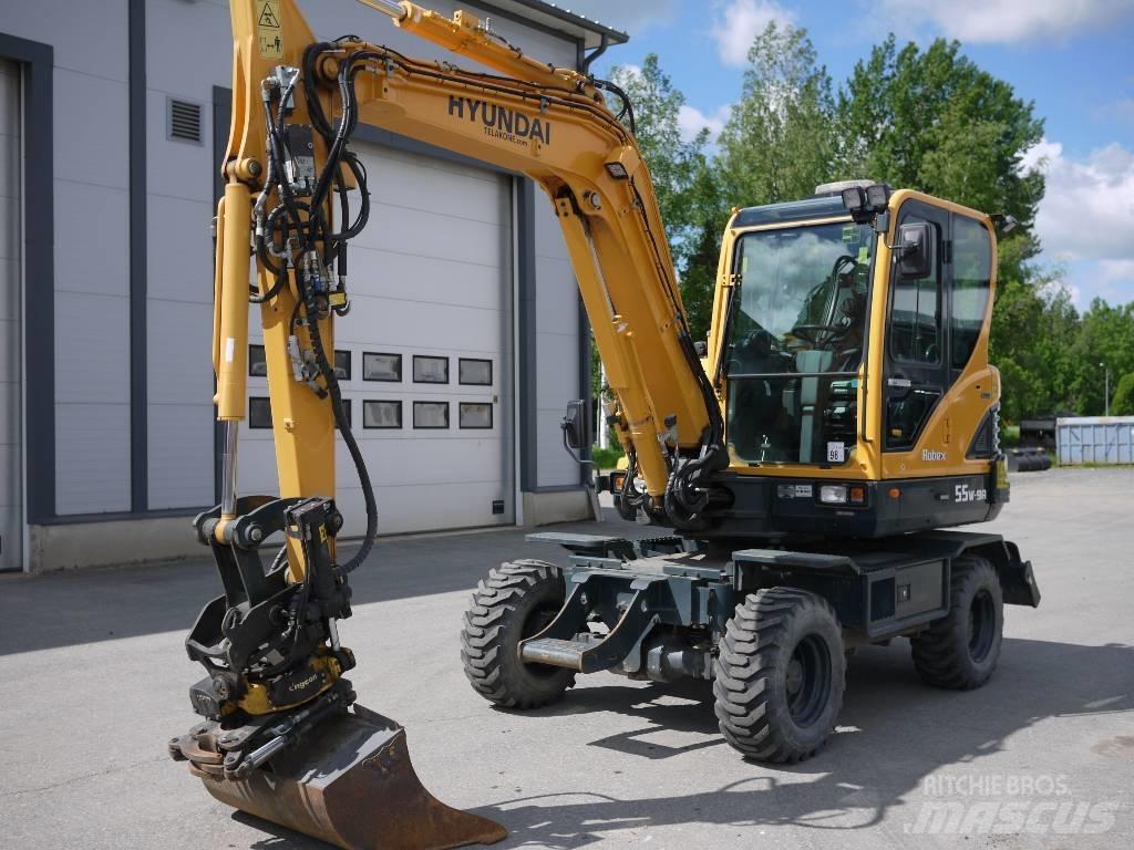 Hyundai R 55W-9A Pyöräkaivukoneet