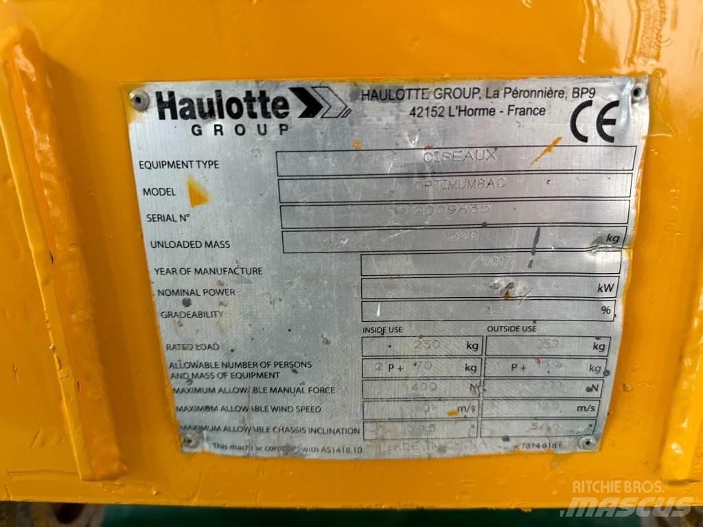 Haulotte OPTIMUM 8 Saksilavat