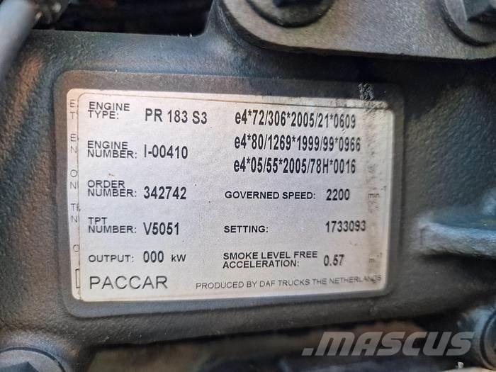 Paccar PR 183 S3 Muut