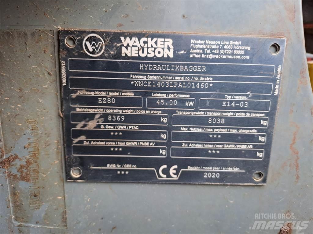 Wacker Neuson EZ80 Telakaivukoneet
