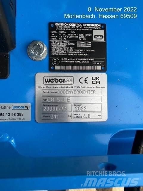 Weber CR5-II E Tärylevyt