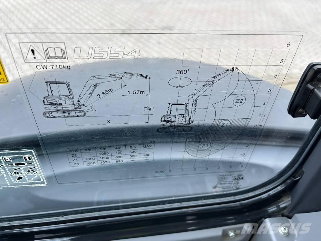 Kubota U 55-4 Minikaivukoneet < 7t