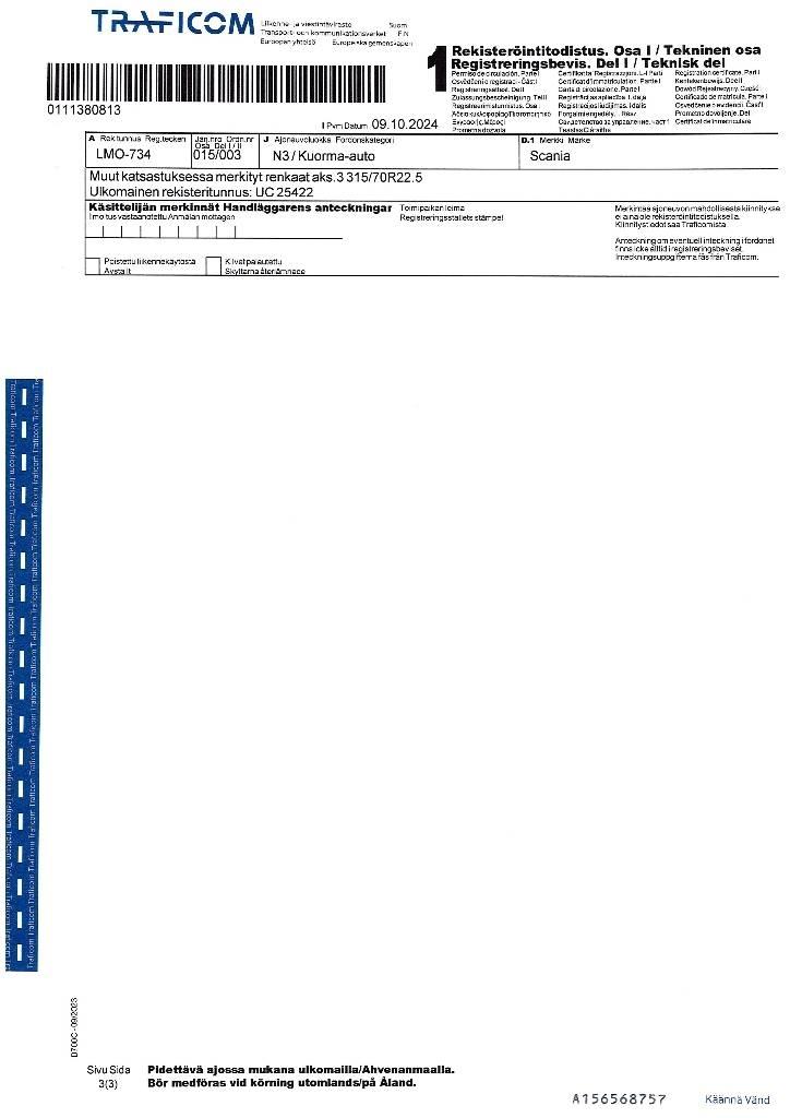 Scania R 560 Lava-kuorma-autot