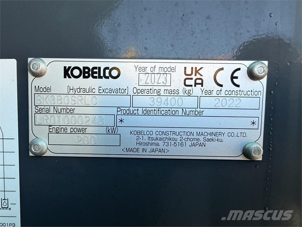 Kobelco SK380SRLC Telakaivukoneet