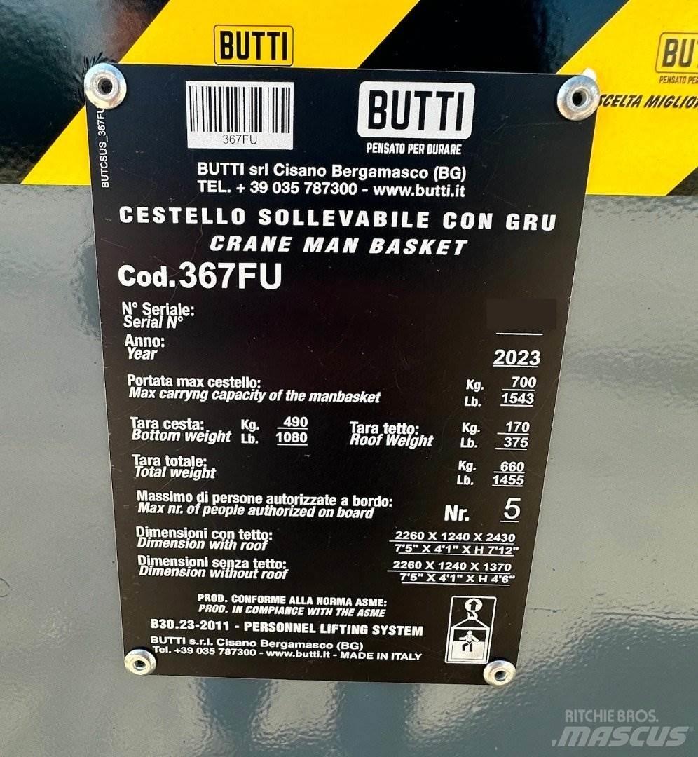 Butti 367FU Nosturien osat ja lisävarusteet