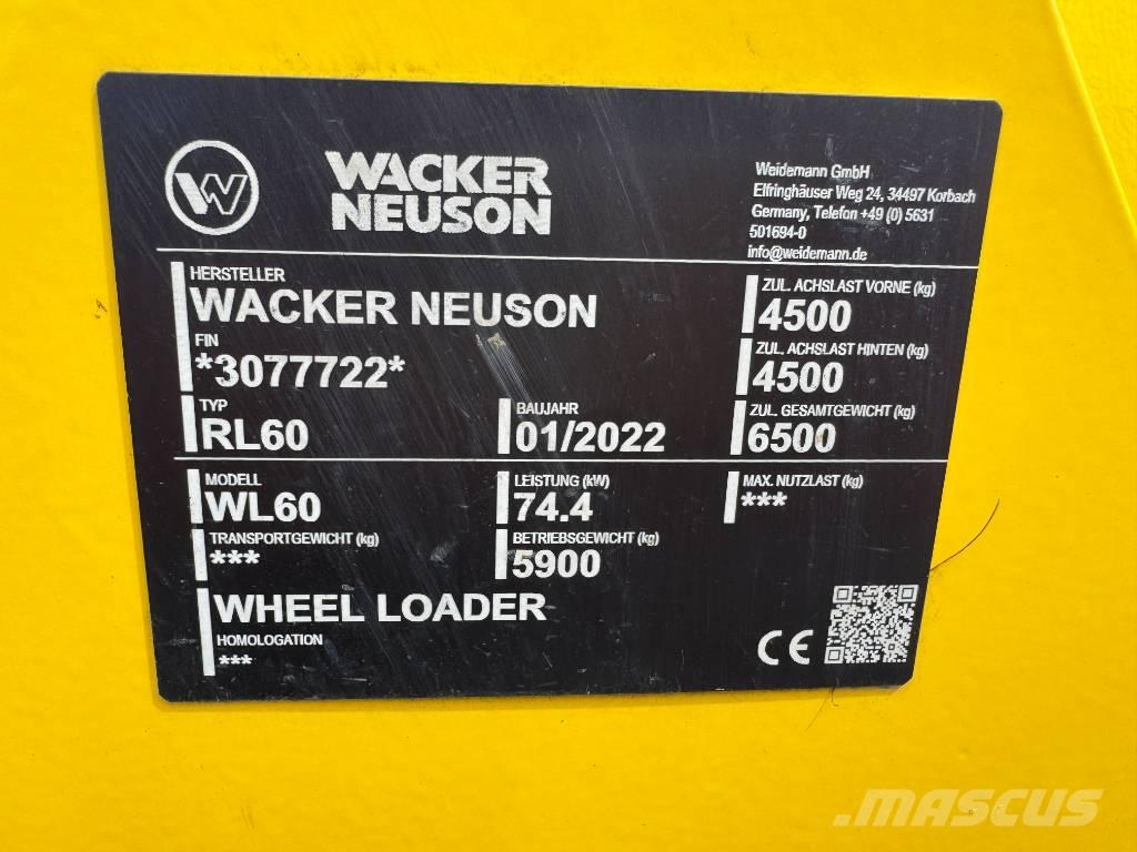 Wacker Neuson WL60 Pyöräkuormaajat