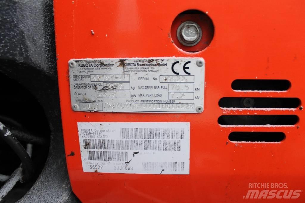 Kubota kx57-4 Minikaivukoneet < 7t