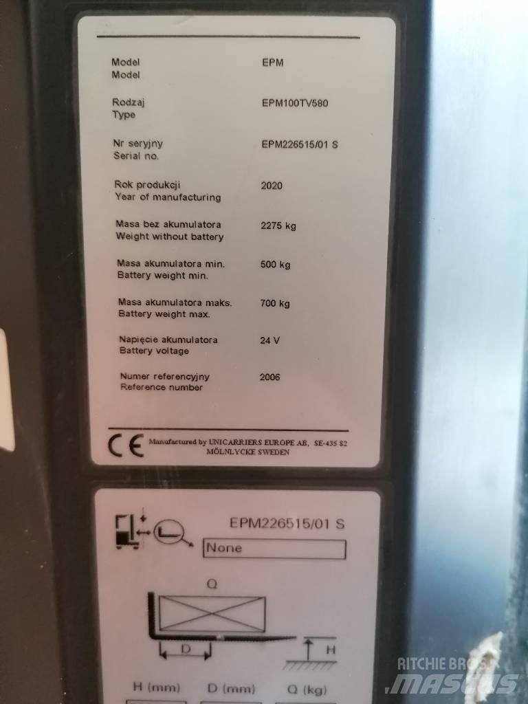UniCarriers EPM100 Korkeakeräilytrukit