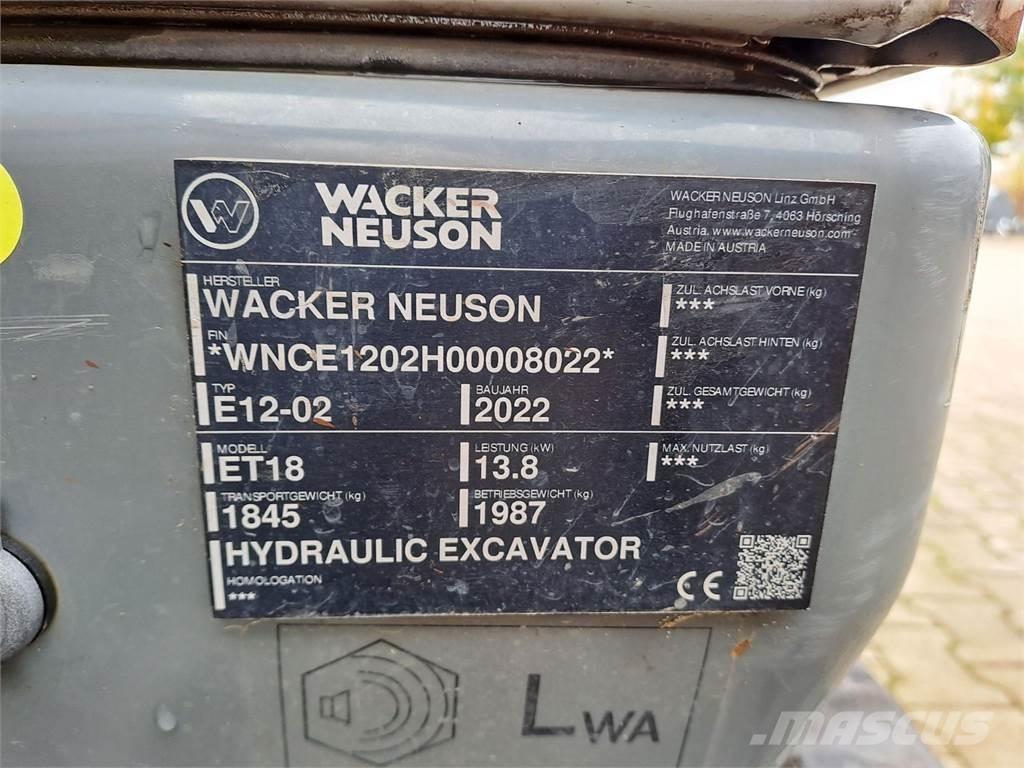 Wacker Neuson ET18 Telakaivukoneet