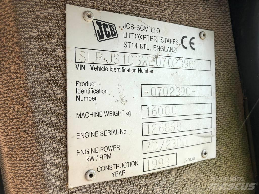 JCB JS 103 FOR PARTS Telakaivukoneet