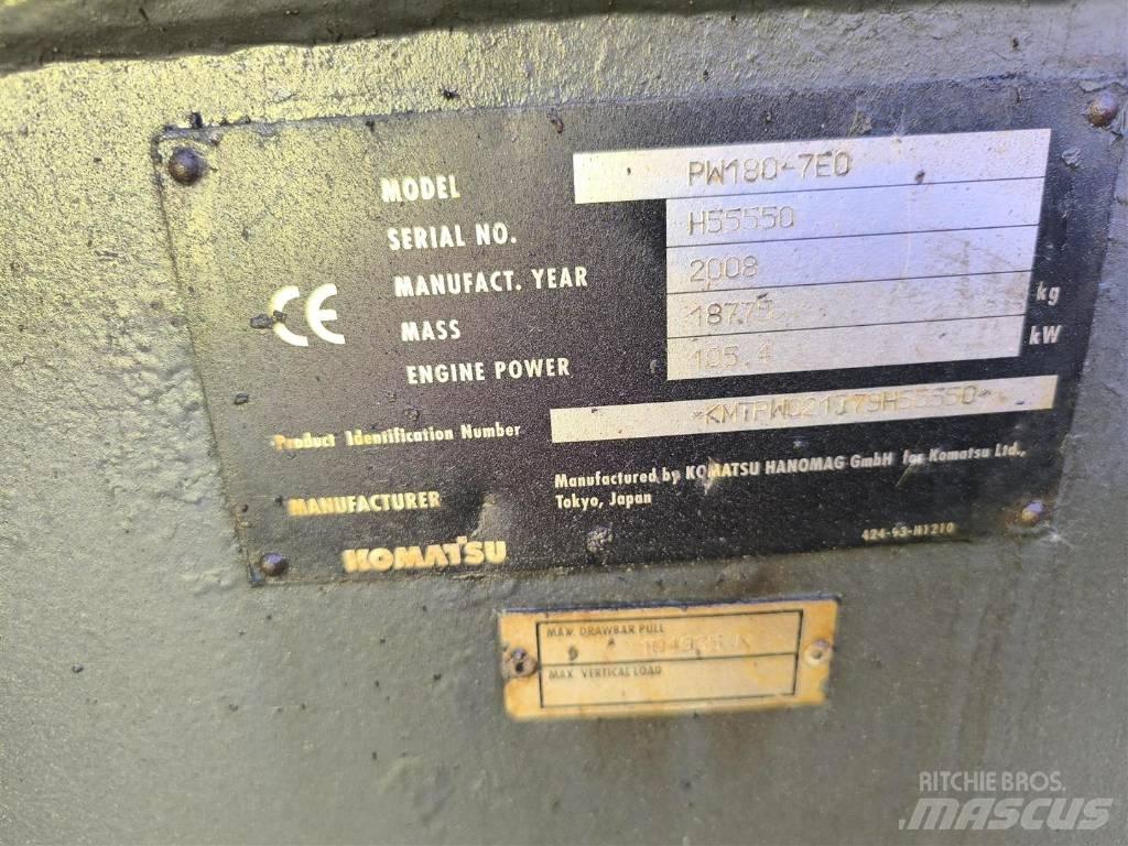 Komatsu PW 180-7 Pyöräkaivukoneet