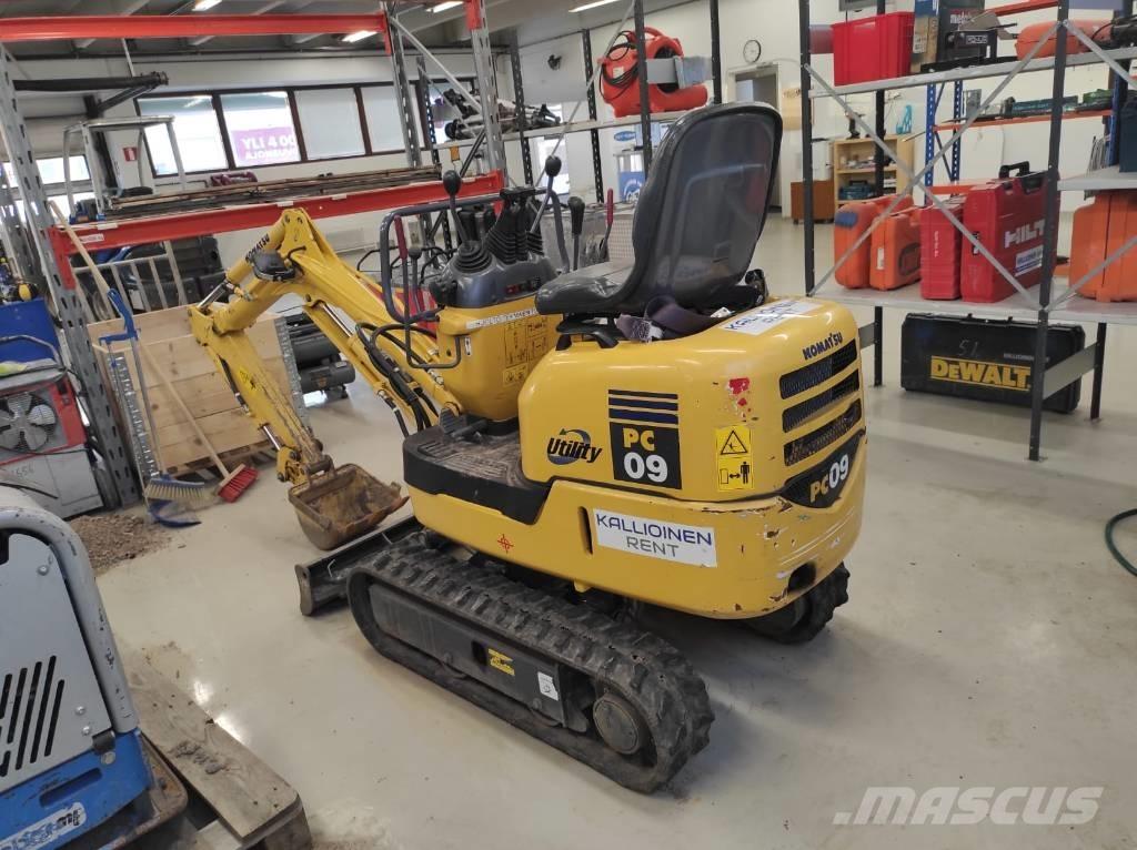 Komatsu PC 09-1 Minikaivukoneet < 7t