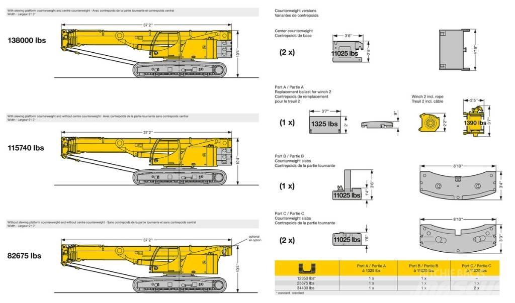 Liebherr LTR1060 Tela-alustaiset nosturit