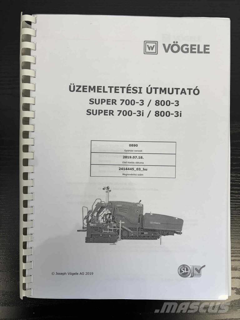 Vögele Super 800-3i Asfalttikoneet
