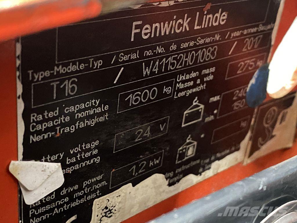 Linde T16 Lavansiirtotrukit