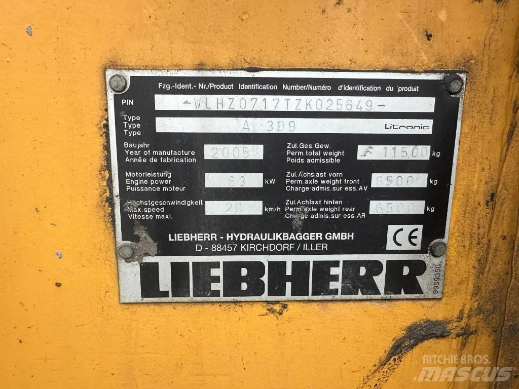 Liebherr A 309 Pyöräkaivukoneet
