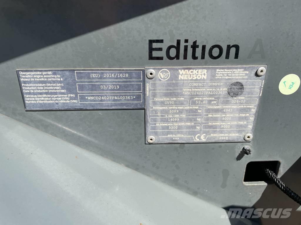 Wacker Neuson DV 90 Minidumpperit