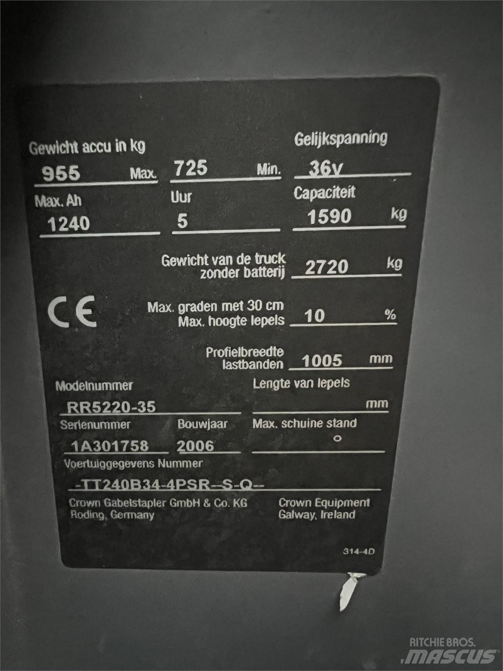 Crown RR 5220-35 Sähkötrukit