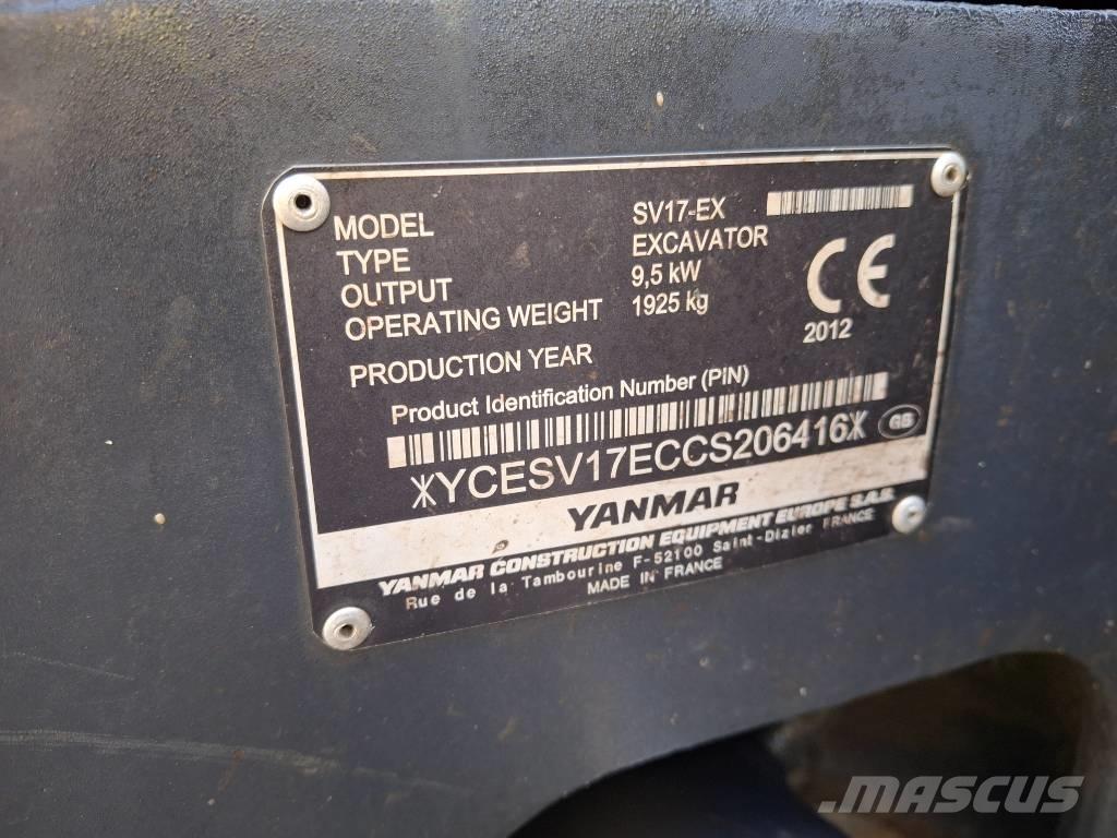 Yanmar SV 17 EX Mini excavators < 7t (Mini diggers)
