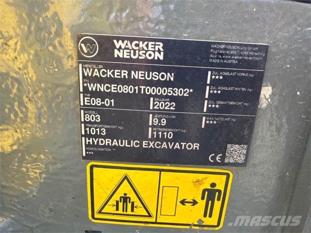 Wacker Neuson 803 Telakaivukoneet