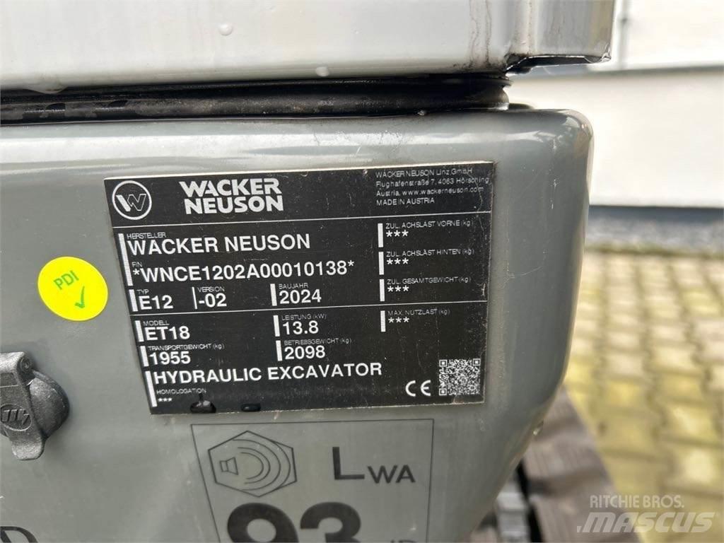Wacker Neuson ET18 Telakaivukoneet