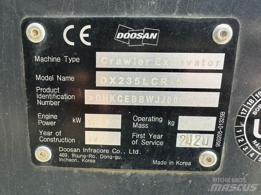 Doosan DX235LCR-5 Telakaivukoneet
