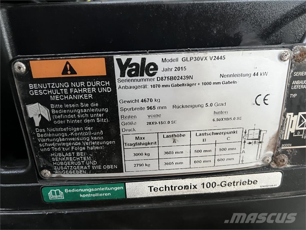 Yale GLP30VXV2445 Nestekaasutrukit