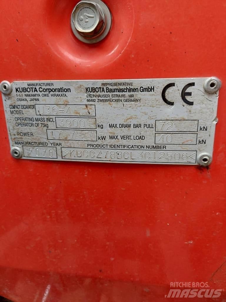 Kubota U 36-4 Minikaivukoneet < 7t