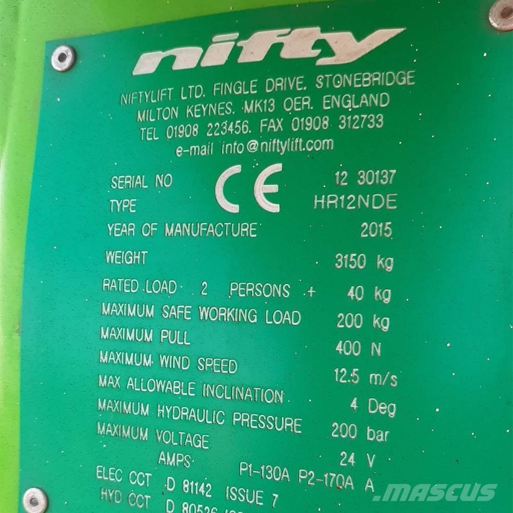 Niftylift HR 12 Kuukulkijat