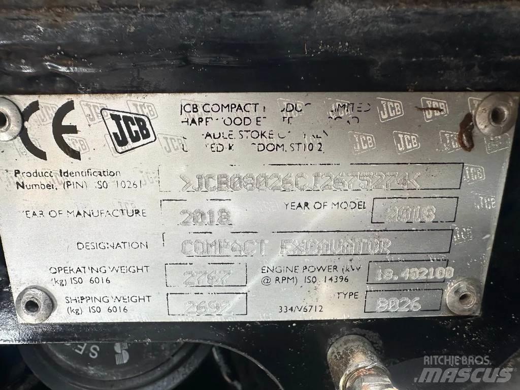 JCB 8026 Minikaivukoneet < 7t