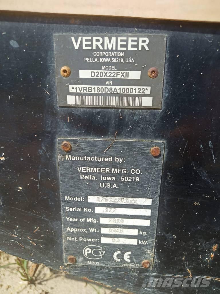 Vermeer 20x22SII Vaakaporauslaitteet