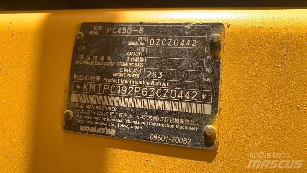 Komatsu PC450 Telakaivukoneet