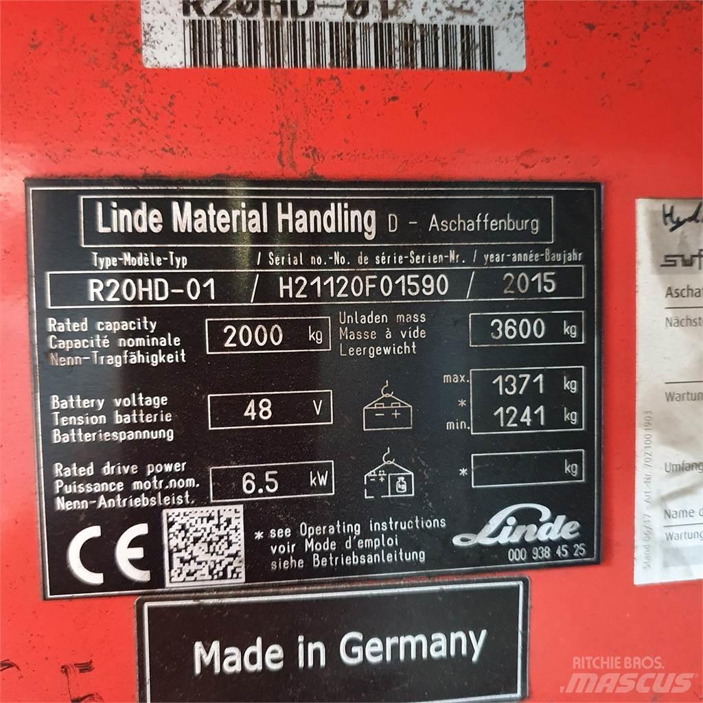 Linde R20HD Työntömastotrukit