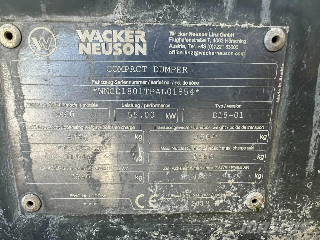 Wacker Neuson DW 60 Minidumpperit