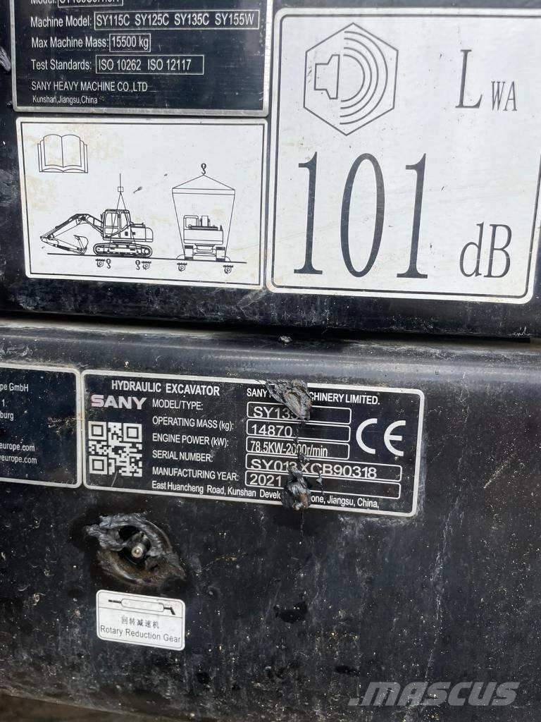 Sany SY 135 C Telakaivukoneet