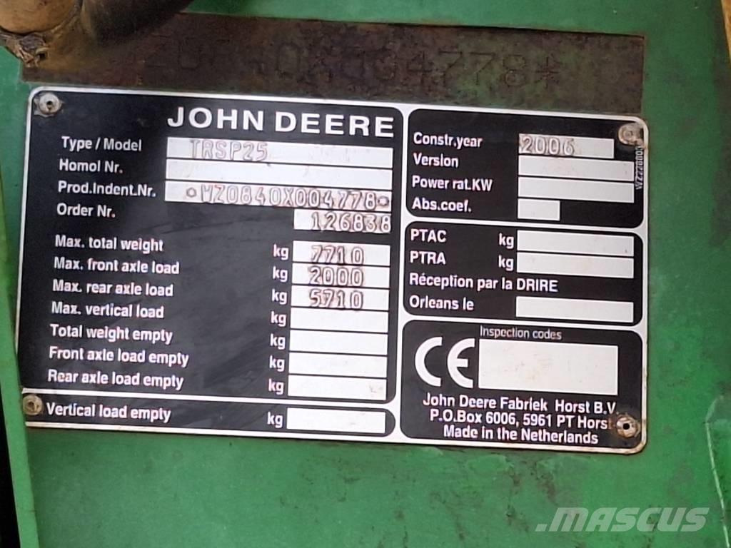 John Deere 840 Hinattavat ruiskut
