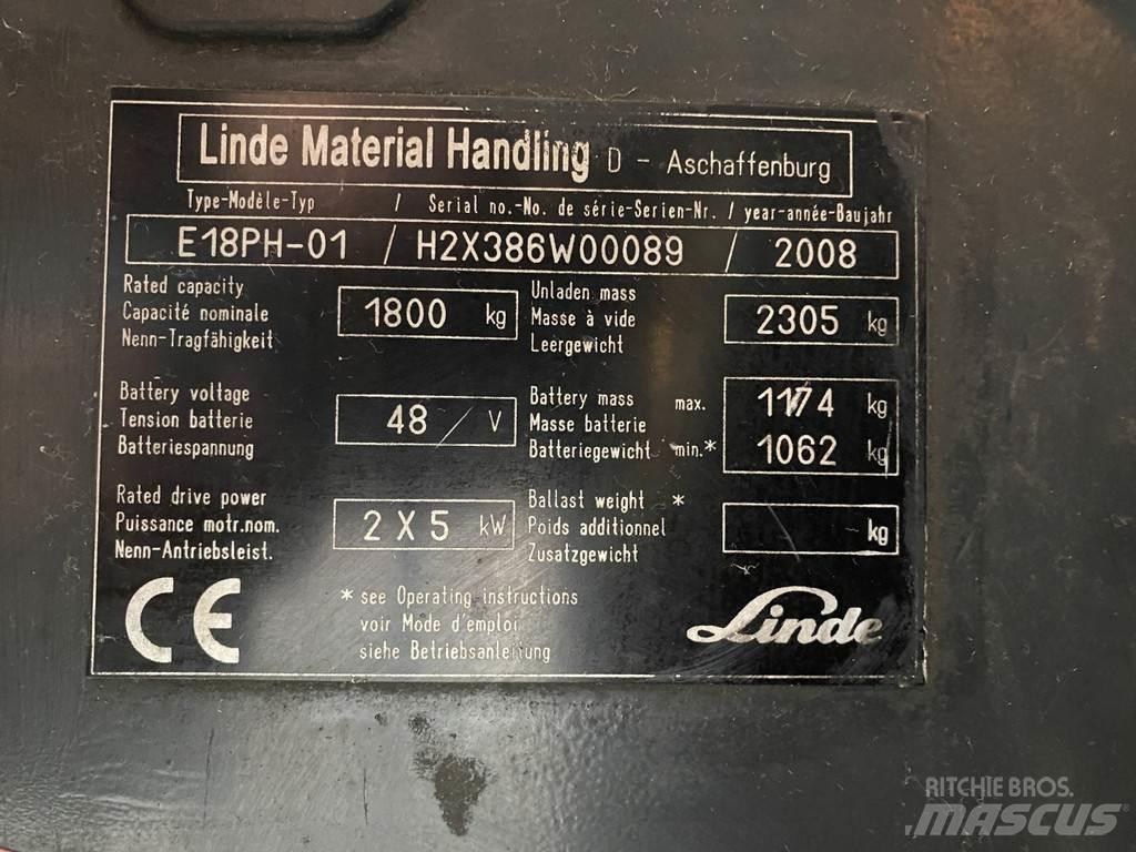Linde E18PH-01 Sähkötrukit