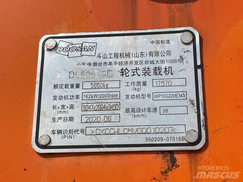 Doosan DL 505 Pyöräkuormaajat