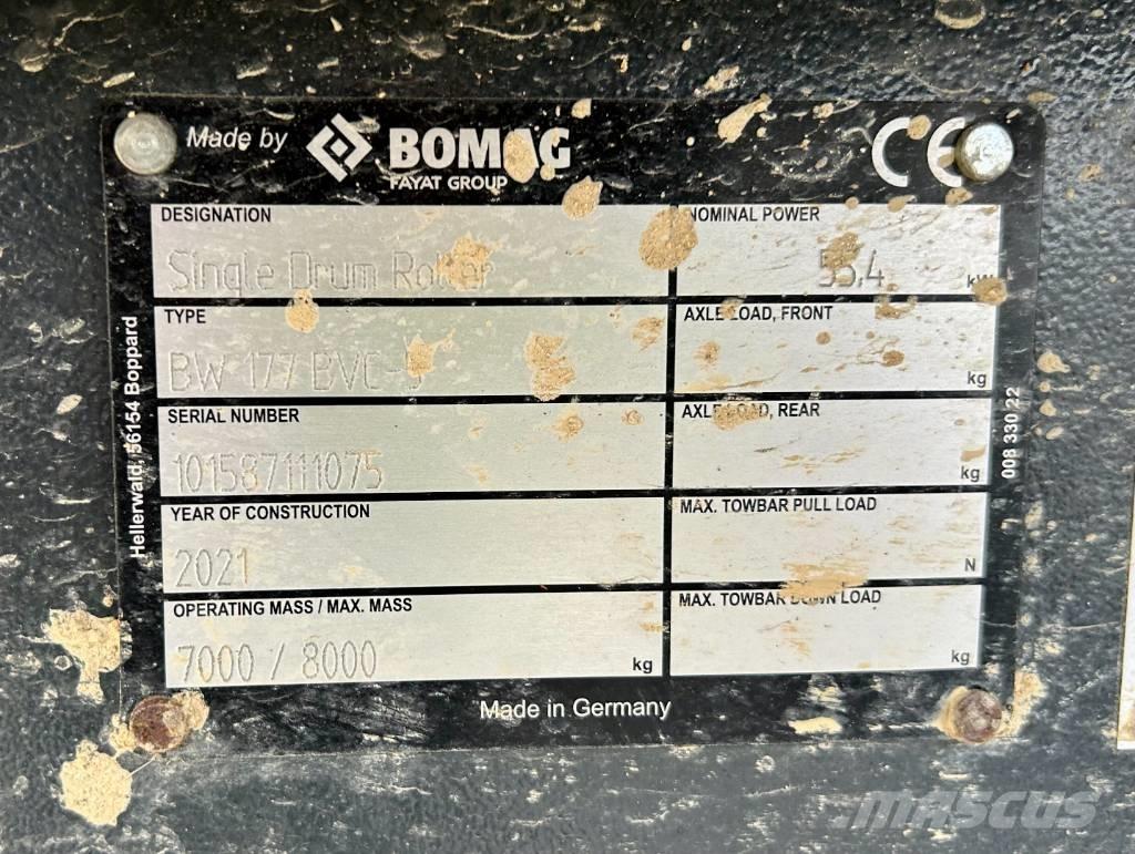 Bomag BW 177 BVC-5 Yksivalssijyrät