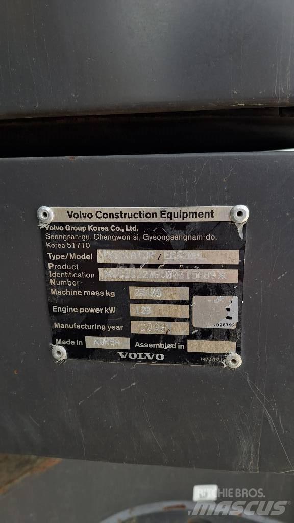 Volvo EC220E Telakaivukoneet