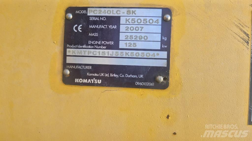 Komatsu PC240LC-8K Telakaivukoneet