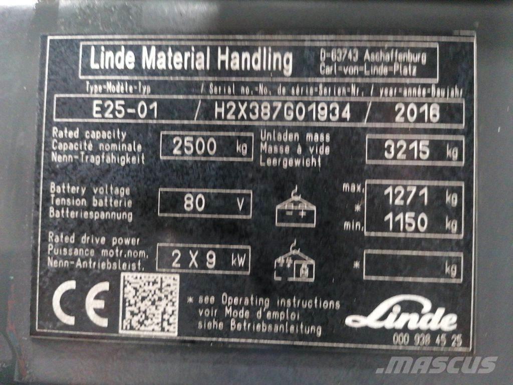 Linde E25-01 Sähkötrukit
